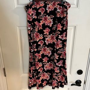 Long floral skirt